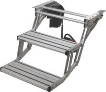 Thule Double Step 500 elektrische Trittstufe Einstieghilfe 12V Wohnmobil Wohnwagen Camping silber