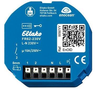 Eltako FR62-230V Funk-Relaisaktor Funkempfänger 10A 250V AC potenzialfrei