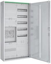 ABN ABNRS207E0032 Zählerschrank eHZ 2Z 1V 1APZ HLAK/OKK IP44 SKII 5-polig 550x1100x210mm verkehrsweiß