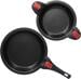 Camp4 Quick Clack Pfannen-Set 5tlg. Camping Wohnwagen Wohnmobil Edelstahl