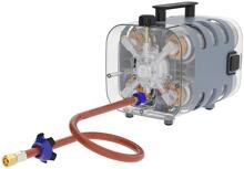 CADAC Power Quad Power Pak Gasdruckregler mit Schlauch für Gaskartuschen 30mbar