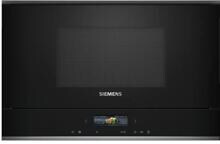Siemens BF722L1B1 iQ700 Einbau-Mikrowelle 21 Liter 59,4cm breit 900 Watt TFT Touchdisplay 5 Leistungsstufen 7 Automatikprogramme QuickStart schwarz