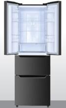 Bomann KG 7361 IX French Door Stand-Kühl-Gefrierkombination 63,5cm breit 320 Liter Total NoFrost dunkle Edelstahloptik