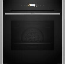 Neff B24CR71N0 N70 Einbau-Backofen 59,6cm breit 71 Liter Pyrolytisch+Hydrolytisch TFT-Display Grill CircoTherm Kindersicherung schwarz edelstahl