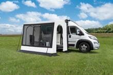 Wigo Inuit Blizzard Wintervorzelt Gr.250 Anstellhöhe bis 298cm schwarz weiß Camping Wohnwagen Wohnmobil