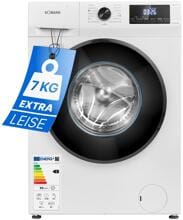 Bomann WA 7174 Waschmaschine Frontlader 7kg 1400U/min Fremdkörperfalle Kindersicherung Reversierautomatik weiß
