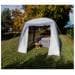 Reimo Linosa 300 Luft-Pavillon Gartenzelt Sonnenschutz Partyzelt mit Seitenwand Camping 300x300cm