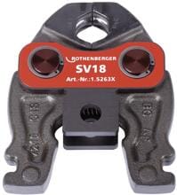 Rothenberger 015263X Pressbacke Presszange Rohrdurchmesser 18mm schwarz