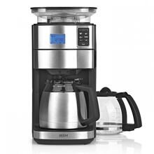 Beem Fresh-Aroma-Perfect II Duo Filter-Kaffeemaschine Mahlwerk 125ml Glaskanne Isolierkanne Edelstahl