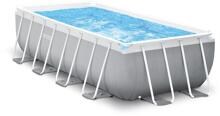 Intex 26788GN Prism Quadra II Frame Rectangular Pool 400x200x100cm Aufstellpool Swimmingpool GS-Pumpe 2271l/h