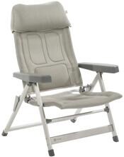 Travellife Lucca Lounge Klappstuhl Campingstuhl Gartenstuhl Outdoor hellgrau