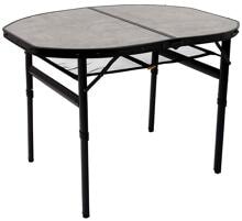 Bo-Camp Northgate Campingtisch Klapptisch Falttisch Gartentisch oval 100x70cm Camping Wohnwagen Wohnmobil