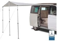 Mayr VanSpace Universal Sonnensegel Sonnendach 3 Keder 250x240cm Camping Wohnwagen hellgrau
