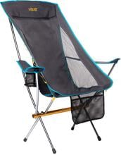 Uquip Infinity Lounger Faltstuhl Campingsessel Anglerstuhl Getränkehalter grau