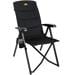 Camp4 La Palma Deluxe Campingstuhl Relax-Stuhl Becherhalter Outdoor Terrasse schwarz