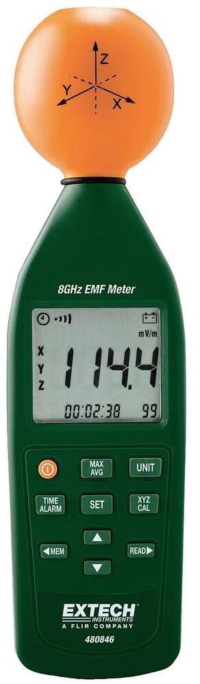Extech 480846 HF-Elektrosmogmessgerät Hochfrequenz-Messgerät Hochfrequenzstrahlung digital
