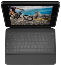 Logitech Rugged Folio Book Cover Tastatur Foliohülle Magnetverschluss Apple schwarz