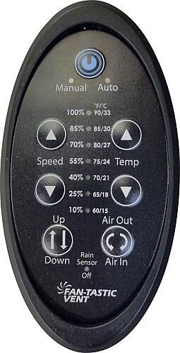Dometic 9108873655 Fernbedienung Fan Tastic Vent Modell 7350 schwarz