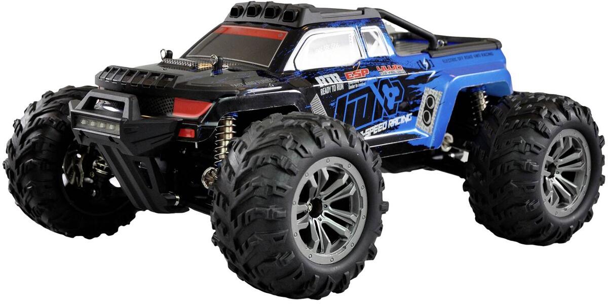 Amewi Daphoenodon Brushed 1:12 RC Modellauto Elektro Monstertruck Allradantrieb 4WD RtR 2,4GHz blau