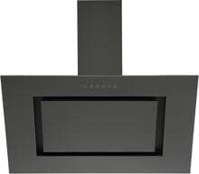 Respekta CH42090BSA Dunstabzugshaube Kopffreihaube 90cm breit 3 Leistungsstufen Metallfettfilter TouchControl Edelstahl blacksteel