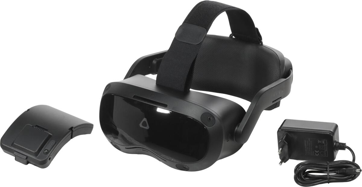 HTC Vive Focus 3 Virtual Ersatz Reality Brille Akku Ladegerät schwarz