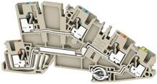 50 Stück Weidmüller AITB 2.5 N-L-PE Installations-Etagenklemme Installationsklemme Reihenklemme beige