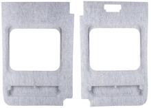 2er Set Hecktürverkleidung für Fiat Ducato H2 ab Bj. 07/2006-2011 Camping 1125x785x120mm grau