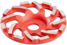 Metabo professional Diamantschleiftopf Schleifmittel Betonschleifer Nivellieren Bodenvorbereitung Zement Putz Estrich 125mm rot