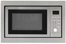 Exquisit EMW 2539 HI Kombi-Mikrowelle einbaufähig 51,5cm breit 25 Liter 900 Watt Auftauen Heißluft Edelstahl