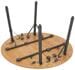 Bo-Camp Poundbury Campingtisch Falttisch Klapptisch Gartentisch Ø 90cm Bambus Wohnwagen Wohnmobil