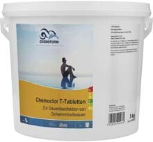 Chemoform 0503705C Chemoclor T-Kleintabletten 5kg Poolwasser-Desinfektion Schwimmbadwasser