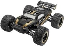 Blackzon Slyder ST 1/16 1:16 RC Modellauto Elektro Truggy Allradantrieb 4WD RtR 2,4GHz schwarz gold