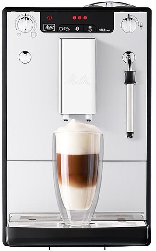 Melitta E 953-102 Kaffeevollautomat Espressomaschine 1,2 Liter eingebautes Mahlwerk 1400 Watt silber