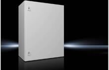 Rittal AX 1376.000 Kompakt-Schaltschrank 600x760x350mm Stahlblech Montageplatte eintürig lichtgrau