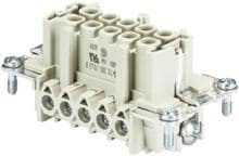10 Stück Wieland Electric 70.300.1040.0 Buchseneinsatz Steckverbinder 16A 500V 10-polig