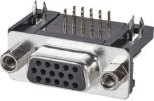50 Stück ASSMANN WSW A-HDF 15 A-KG/T D-SUB Buchsenleiste 90 ° 15-polig