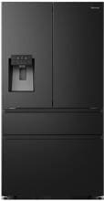 Hisense RF728N4SBFE Stand Side-by-Side Kühl-Gefrierkombination 91,4cm breit 560 Liter Total No Frost Wasserspender Eiswürfelspender schwarz
