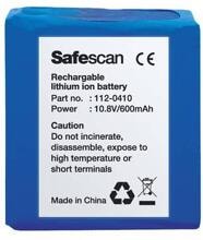 Safescan 112-0410 Lithium-Ion Akku Lithium-Batterie für Geldscheinprüfgerät LB105 10,8V 600mAh