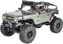 Carson Modellsport Mountain Warrior Brushed 1:10 RC Modellauto Elektro Crawler Allradantrieb 100% RtR 2,4 GHz