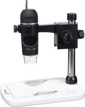 Levenhuk DTX 90 digitales USB-Mikroskop Tischmikroskop Vergrößerung 300x Einsteiger schwarz grau