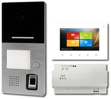 HHG Villa AP Set 1 Türsprechanlage mit Fingerprint 1-Familienhaus 2-Draht Freisprechanlage