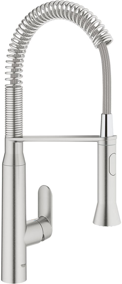 GROHE EH-Spültischbatterie K7 Medium Einhebelmischer flexible Profibrause supersteel