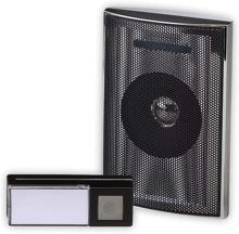 Heidemann 70846 Funkklingel Tür-Gong Komplett-Set HX MP3 kompatibel silber schwarz