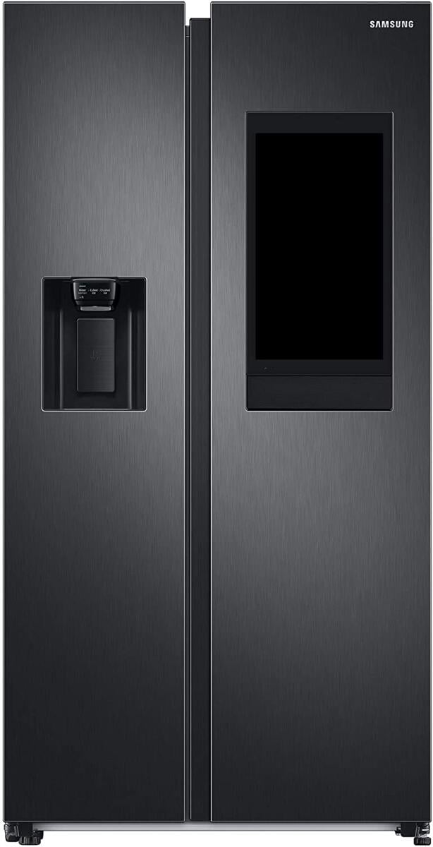 Samsung RS6HA8891B1 Side-by-Side Stand-Kühl-Gefrierkombination 98cm breit 614 Liter NoFrost Wasserspender Crushed Ice Edelstahl schwarz