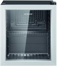 Bomann KSG 7286 Flaschenkühlschrank 43cm breit 48 Liter LED Beleuchtung Stufenlose Temperaturregelung schwarz silber