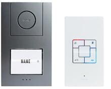 M-e modern-electronics AD-ALU-4010-A Audio-Türsprechanlage 1-Familienhaus Set Aufputz ALU anthrazit