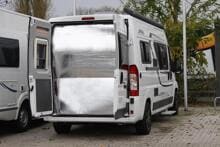 Hindermann Thermovorhang Hecktür für Fiat Ducato Typ 250/290 ab Bj. 06/2006 hoher Türausschnitt 2-tlg. hellbeige