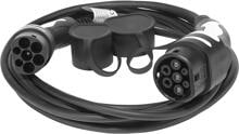 7 Meter Sygonix SY-6118240 eMobility Ladekabel Typ 2 20A 1-phasig Außenbereich schwarz
