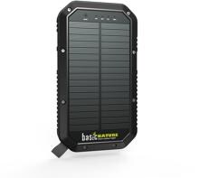 BasicNature 20 Solar Powerbank Ladegerät 3 Lichtstufen 20.000mAh USB schwarz