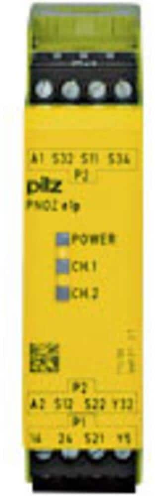 Pilz PNOZ e1p 24VDC 2so Sicherheitsschaltgerät Schaltrelais 24V/DC 2 Schließer gelb
